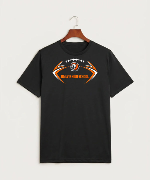 Ogilvie High School Football (Boys) - Black Sport-Tek PosiCharge Competitor Tee. ST350