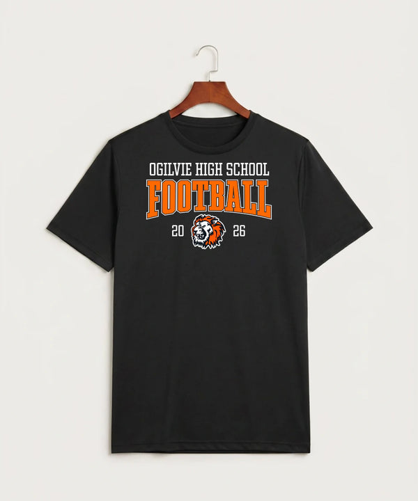 Ogilvie High School Football (Boys) - Black Sport-Tek PosiCharge Competitor Tee. ST350