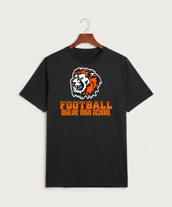 Ogilvie High School Football (Boys) - Black Sport-Tek PosiCharge Competitor Tee. ST350