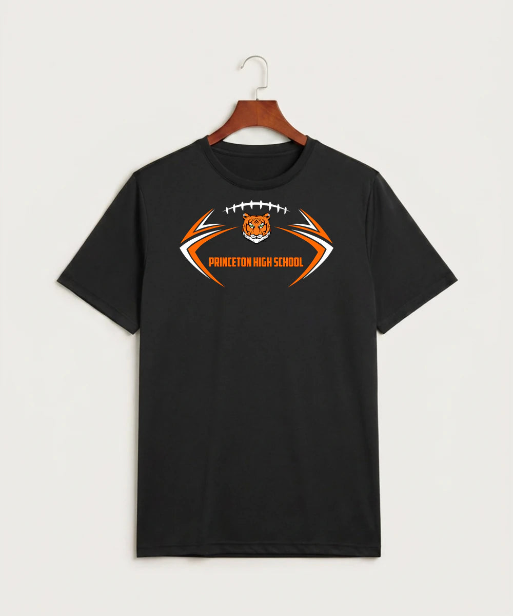 Princeton High School Football (Boys) - Black Sport-Tek PosiCharge Competitor Tee. ST350