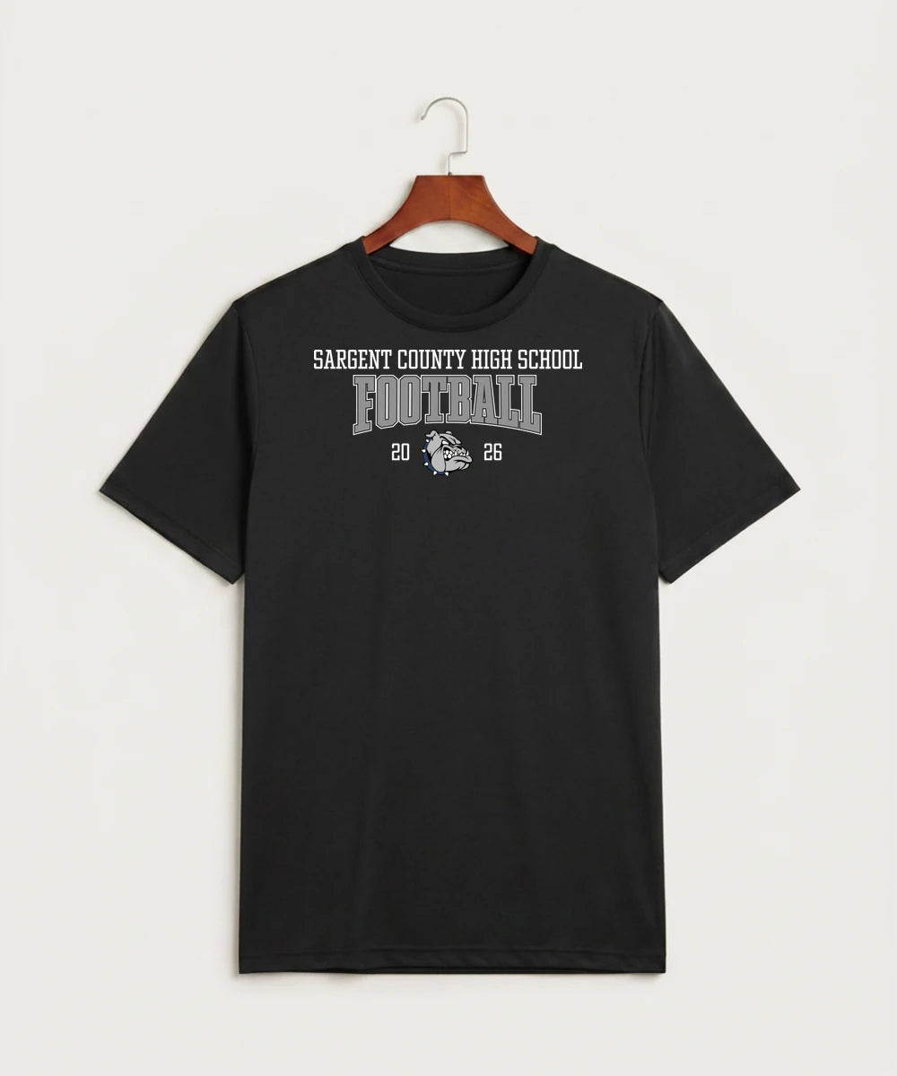 Sargent County High School Football (Boys) - Black Sport-Tek PosiCharge Competitor Tee. ST350