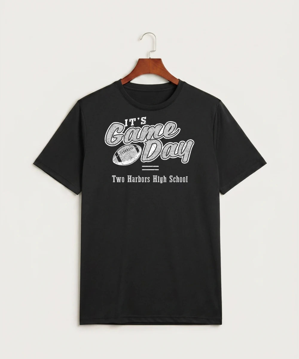 Two Harbors High School Football (Boys) - Black Sport-Tek PosiCharge Competitor Tee. ST350