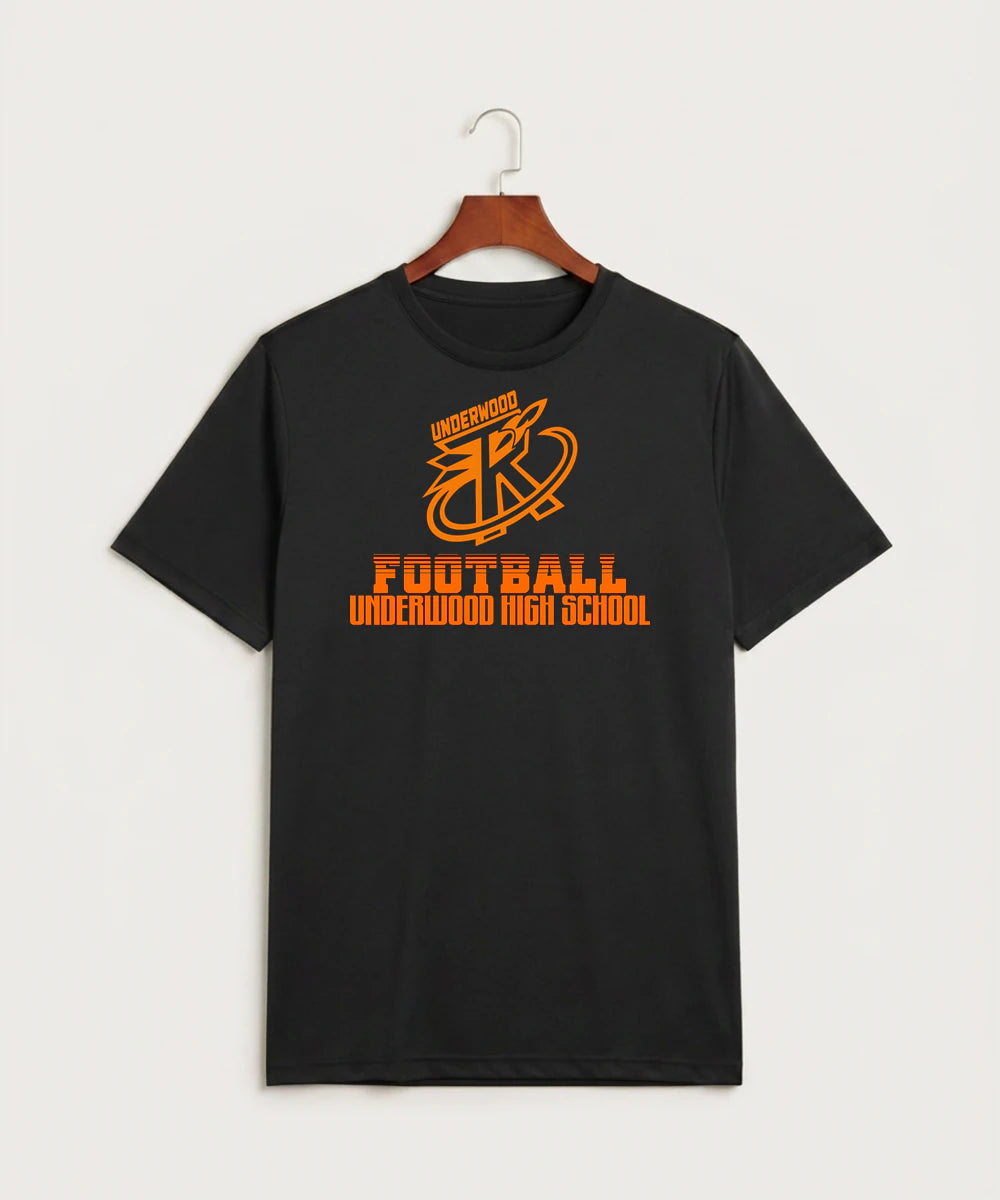 Underwood High School Football (Boys) - Black Sport-Tek PosiCharge Competitor Tee. ST350