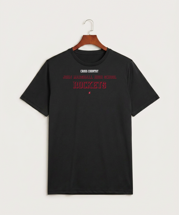 John Marshall High School Cross Country (Coed) - Black Sport-Tek PosiCharge Competitor Tee. ST350