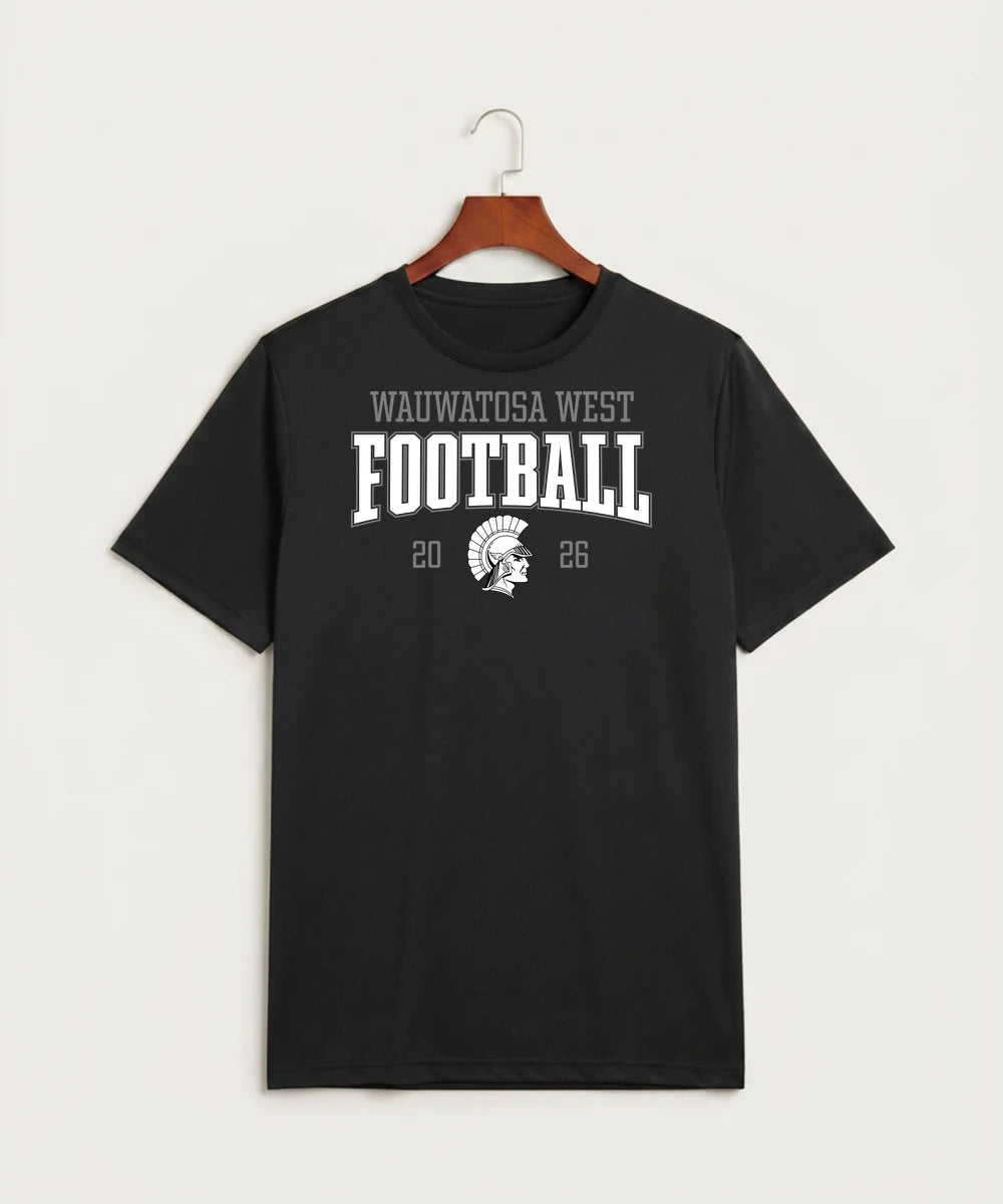 Wauwatosa West Football - Black Sport-Tek PosiCharge Competitor Tee. ST350