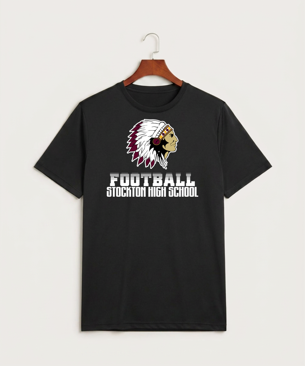 Stockton High School Football - Black Sport-Tek PosiCharge Competitor Tee. ST350