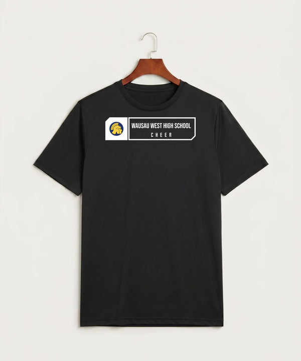 Wausau West High School Cheer - Black Sport-Tek PosiCharge Competitor Tee. ST350