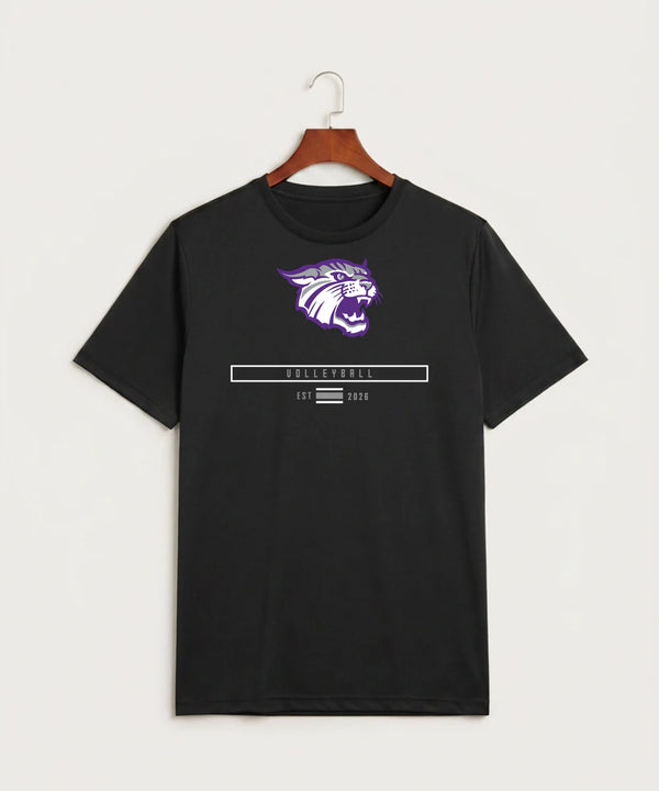 Goodhue High School Volleyball (Girls) - Black Sport-Tek PosiCharge Competitor Tee. ST350