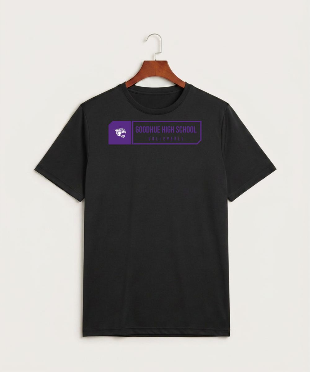 Goodhue High School Volleyball (Girls) - Black Sport-Tek PosiCharge Competitor Tee. ST350