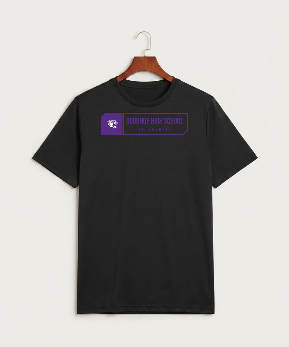 Goodhue High School Volleyball (Girls) - Black Sport-Tek PosiCharge Competitor Tee. ST350
