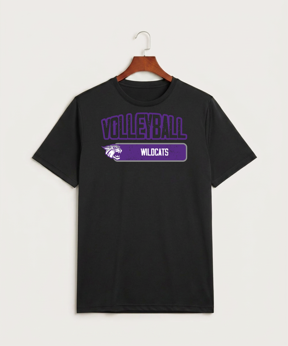 Goodhue High School Volleyball (Girls) - Black Sport-Tek PosiCharge Competitor Tee. ST350
