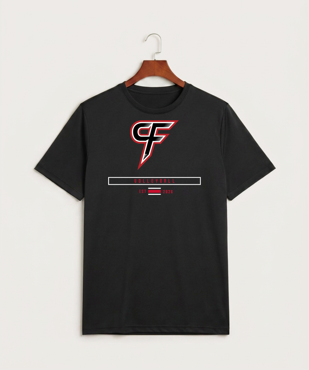 Cannon Falls High School Volleyball (Girls) - Black Sport-Tek PosiCharge Competitor Tee. ST350