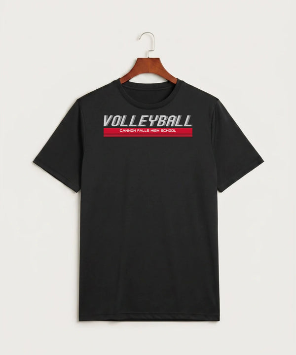 Cannon Falls High School Volleyball (Girls) - Black Sport-Tek PosiCharge Competitor Tee. ST350