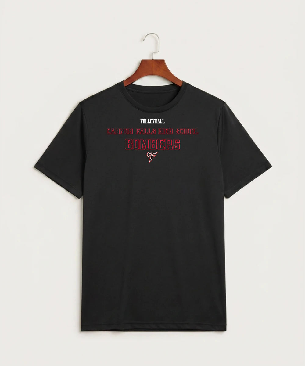 Cannon Falls High School Volleyball (Girls) - Black Sport-Tek PosiCharge Competitor Tee. ST350