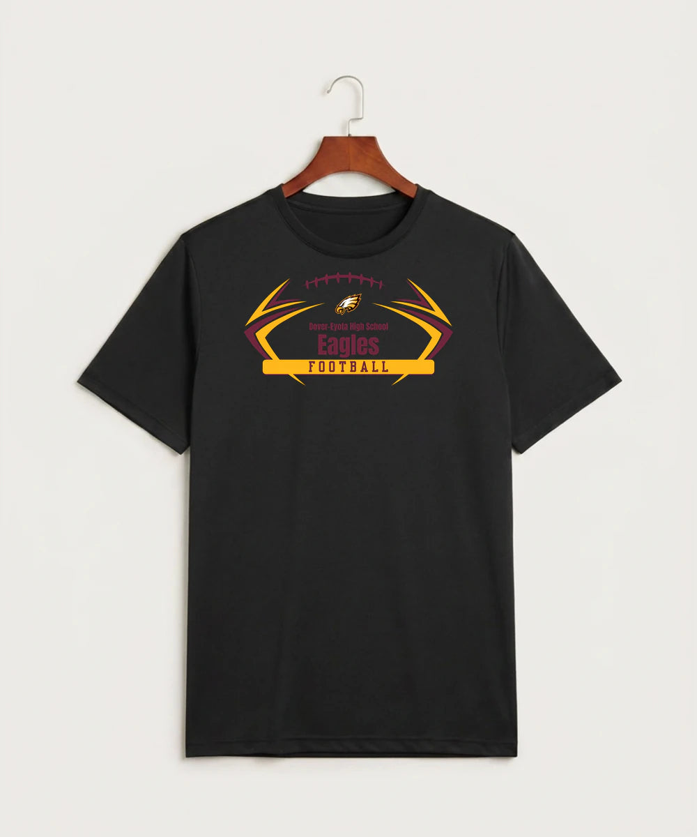 Dover-Eyota High School Football (Boys) - Black Sport-Tek PosiCharge Competitor Tee. ST350