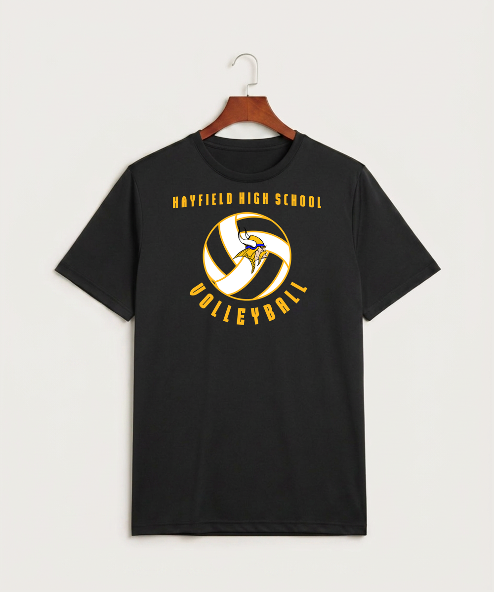 Hayfield High School Volleyball (Girls) - Black Sport-Tek PosiCharge Competitor Tee. ST350