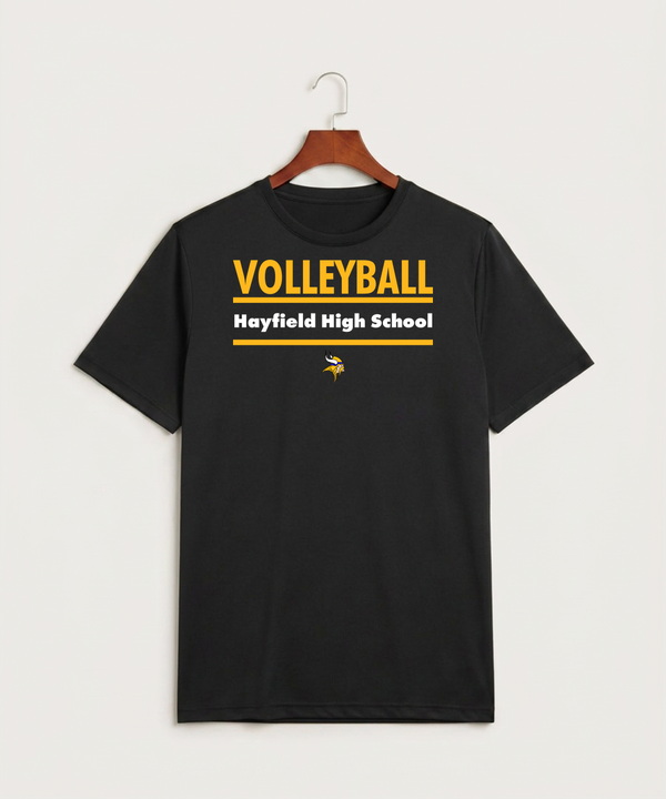 Hayfield High School Volleyball (Girls) - Black Sport-Tek PosiCharge Competitor Tee. ST350
