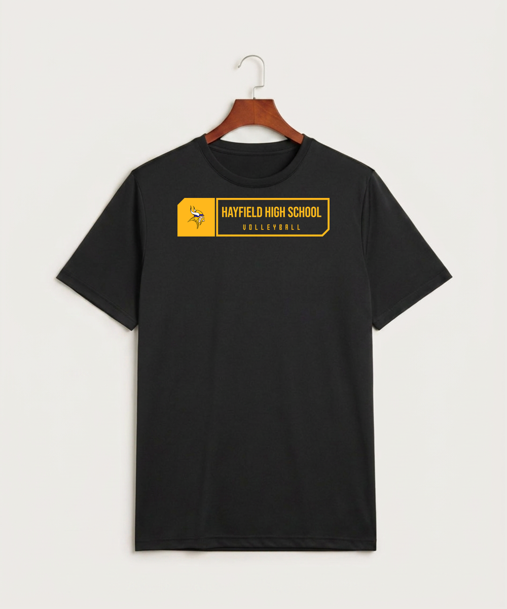 Hayfield High School Volleyball (Girls) - Black Sport-Tek PosiCharge Competitor Tee. ST350