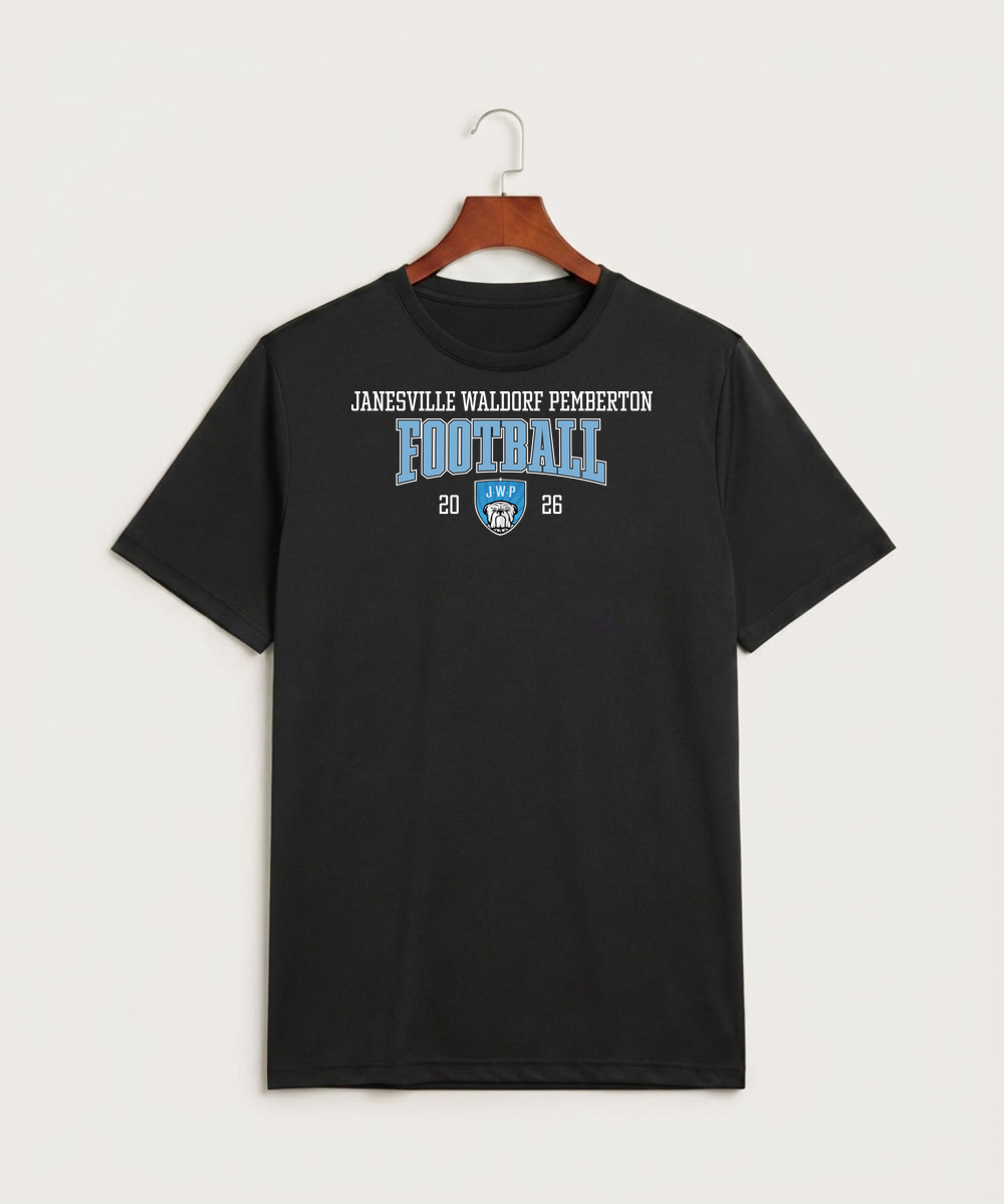 Janesville Waldorf Pemberton Football (Boys) - Black Sport-Tek PosiCharge Competitor Tee. ST350