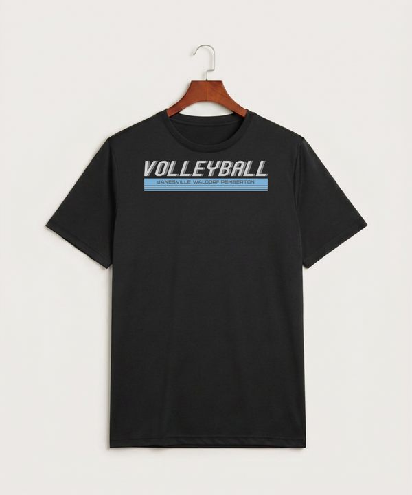Janesville Waldorf Pemberton Volleyball (Girls) - Black Sport-Tek PosiCharge Competitor Tee. ST350