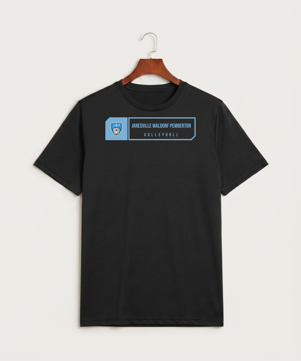 Janesville Waldorf Pemberton Volleyball (Girls) - Black Sport-Tek PosiCharge Competitor Tee. ST350