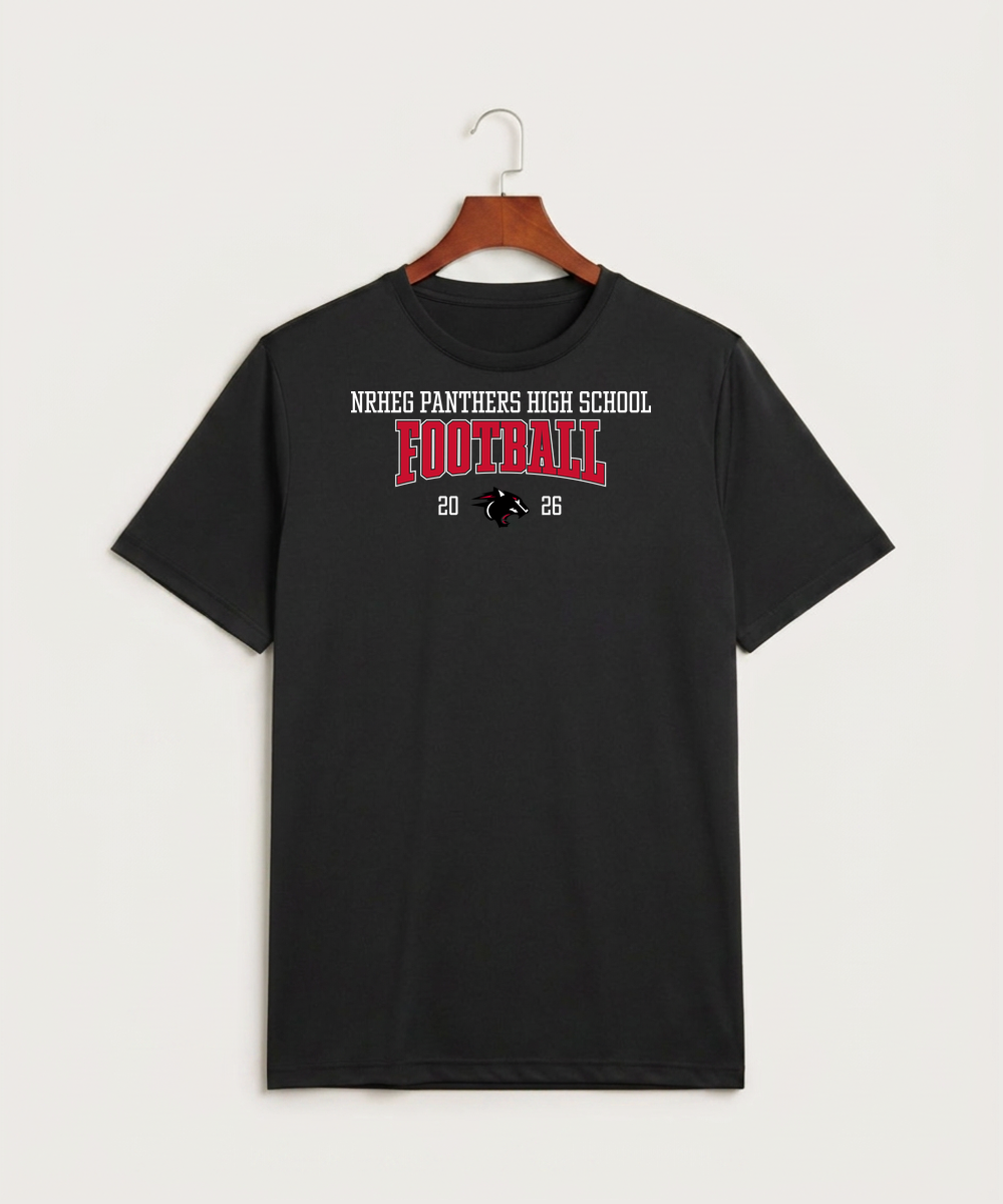 Nrheg Panthers High School Football (Boys) - Black Sport-Tek PosiCharge Competitor Tee. ST350