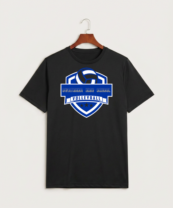 Owatonna High School Volleyball (Girls) - Black Sport-Tek PosiCharge Competitor Tee. ST350