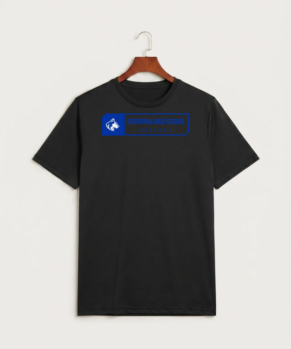 Owatonna High School Volleyball (Girls) - Black Sport-Tek PosiCharge Competitor Tee. ST350