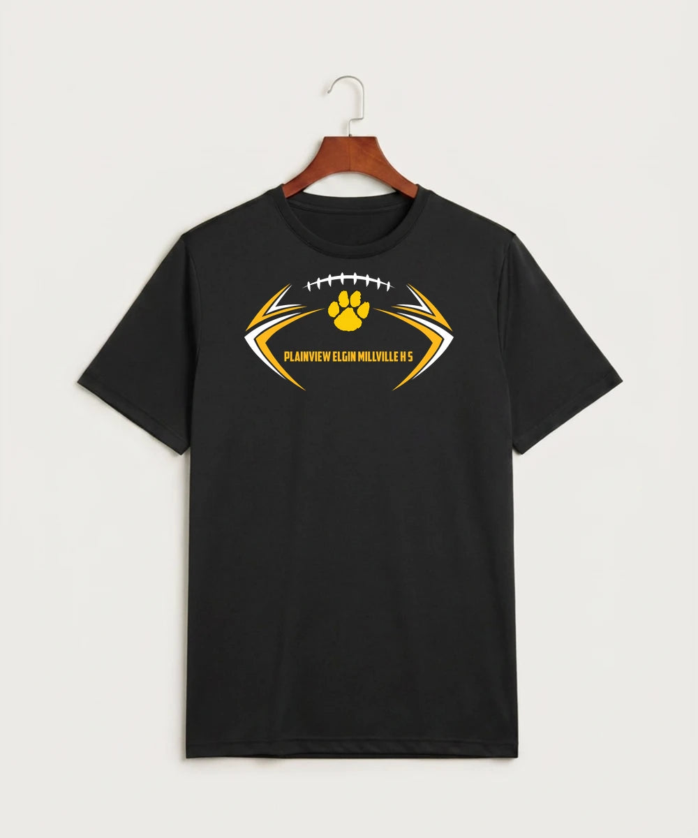 Plainview Elgin Millville H S Football (Boys) - Black Sport-Tek PosiCharge Competitor Tee. ST350