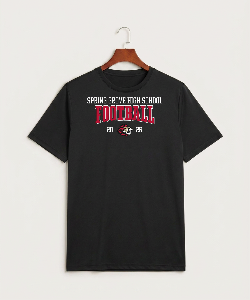 Spring Grove High School Football (Boys) - Black Sport-Tek PosiCharge Competitor Tee. ST350