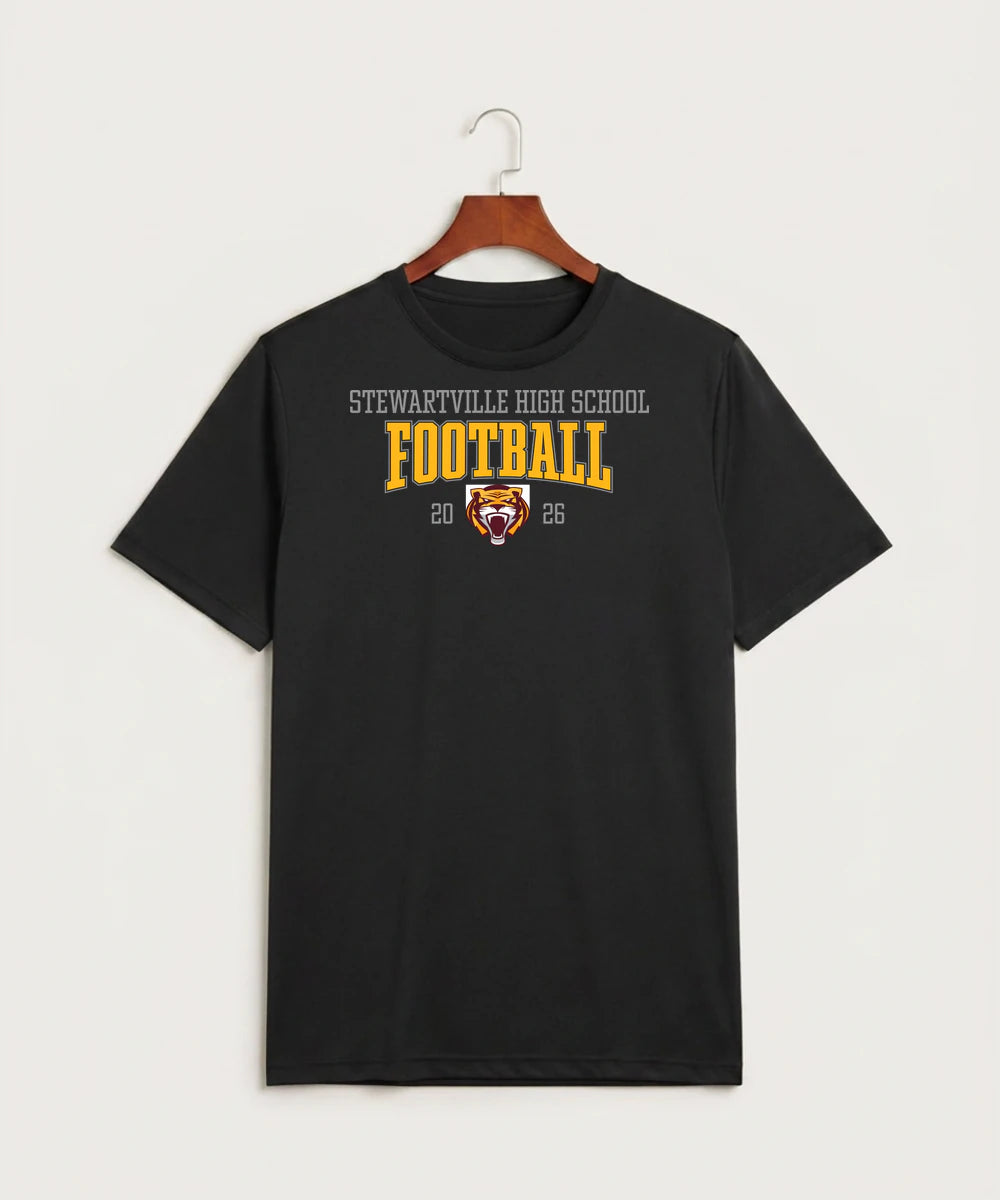 Stewartville High School Football (Boys) - Black Sport-Tek PosiCharge Competitor Tee. ST350