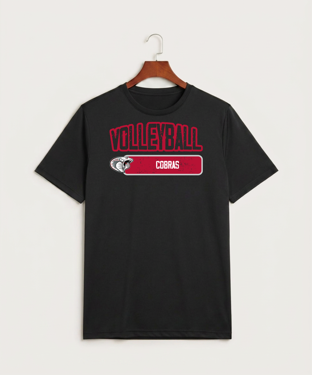 Triton High School Volleyball (Girls) - Black Sport-Tek PosiCharge Competitor Tee. ST350