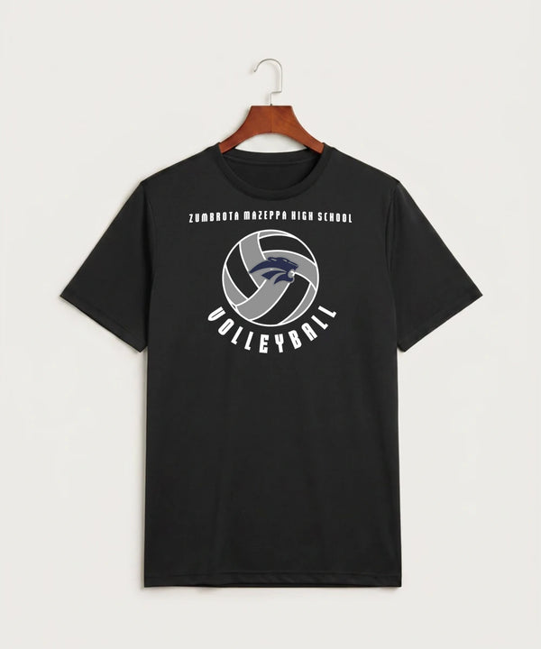 Zumbrota Mazeppa High School Volleyball (Girls) - Black Sport-Tek PosiCharge Competitor Tee. ST350