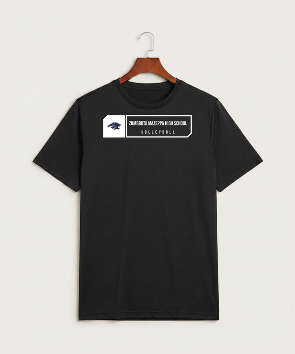 Zumbrota Mazeppa High School Volleyball (Girls) - Black Sport-Tek PosiCharge Competitor Tee. ST350