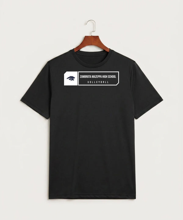 Zumbrota Mazeppa High School Volleyball (Girls) - Black Sport-Tek PosiCharge Competitor Tee. ST350