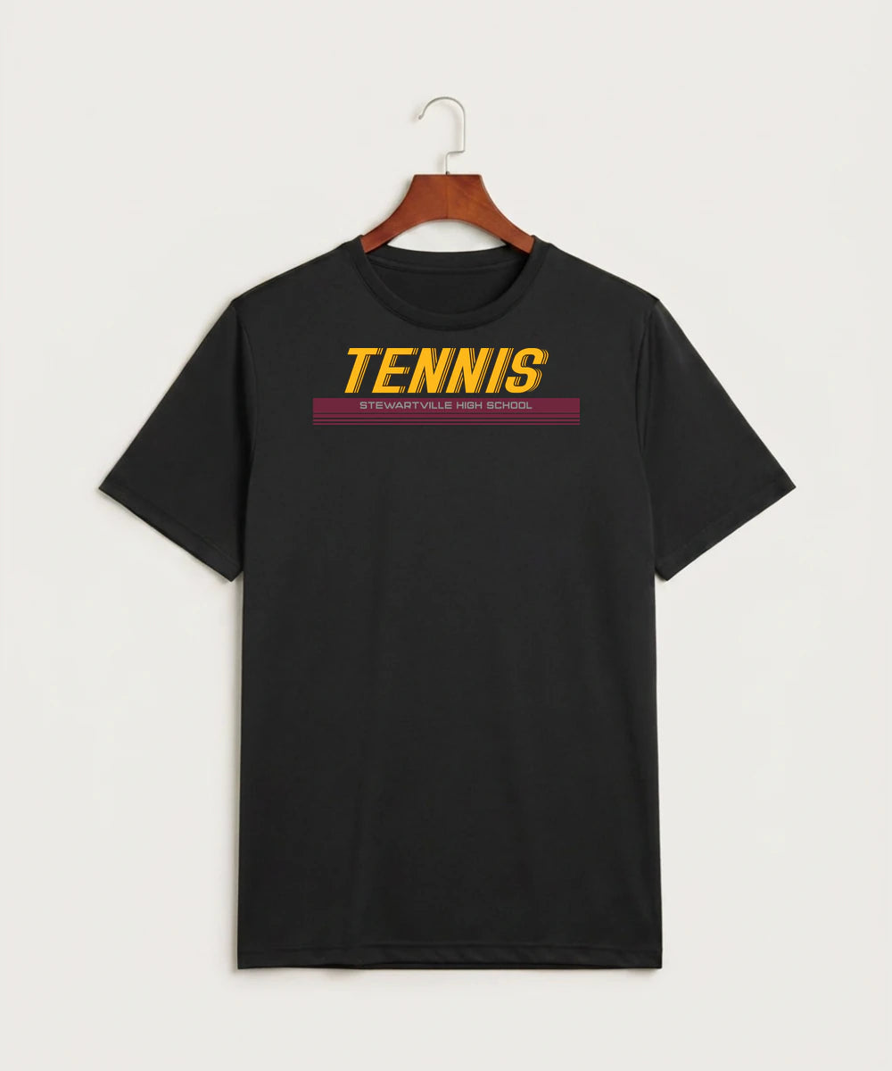 Stewartville High School Tennis (Coed) - Black Sport-Tek PosiCharge Competitor Tee. ST350