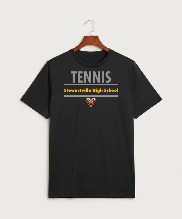 Stewartville High School Tennis (Coed) - Black Sport-Tek PosiCharge Competitor Tee. ST350