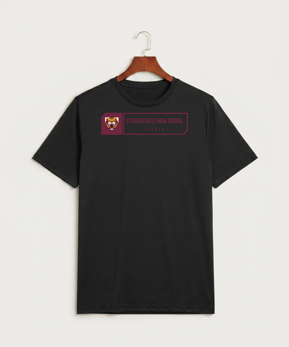 Stewartville High School Tennis (Coed) - Black Sport-Tek PosiCharge Competitor Tee. ST350