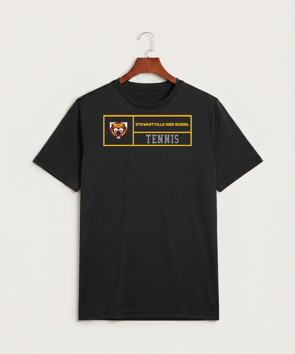 Stewartville High School Tennis (Coed) - Black Sport-Tek PosiCharge Competitor Tee. ST350