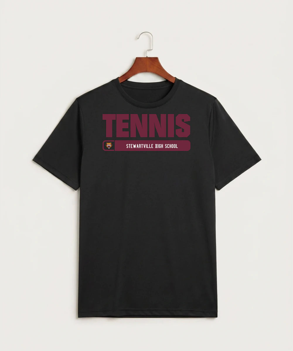 Stewartville High School Tennis (Coed) - Black Sport-Tek PosiCharge Competitor Tee. ST350