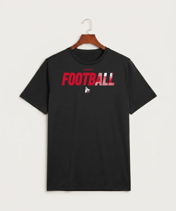 Detroit Lakes Community High School Football (Boys) - Black Sport-Tek PosiCharge Competitor Tee. ST350