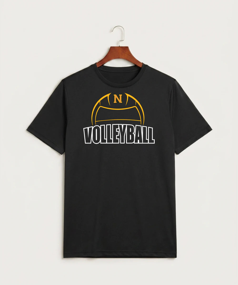 Nevis High School Volleyball (Girls) - Black Sport-Tek PosiCharge Competitor Tee. ST350