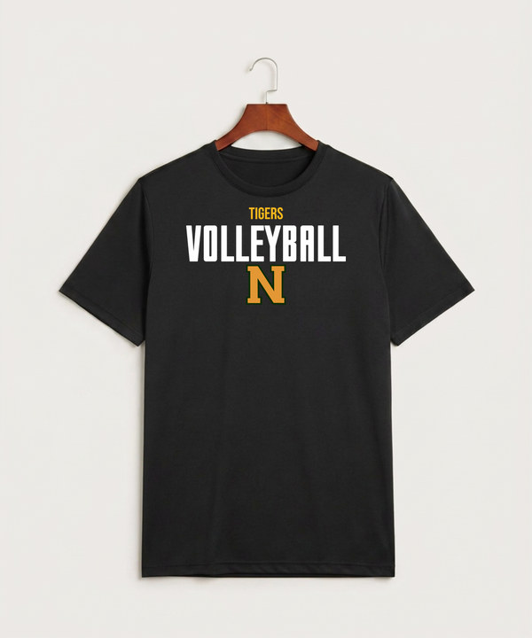 Nevis High School Volleyball (Girls) - Black Sport-Tek PosiCharge Competitor Tee. ST350