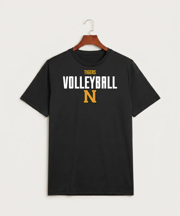 Nevis High School Volleyball (Girls) - Black Sport-Tek PosiCharge Competitor Tee. ST350