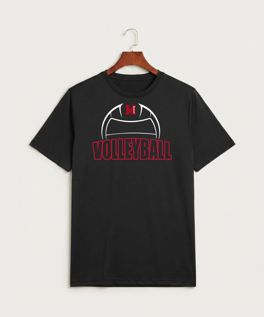 Mcgregor High School Volleyball (Girls) - Black Sport-Tek PosiCharge Competitor Tee. ST350