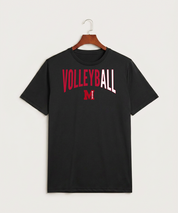 Mcgregor High School Volleyball (Girls) - Black Sport-Tek PosiCharge Competitor Tee. ST350