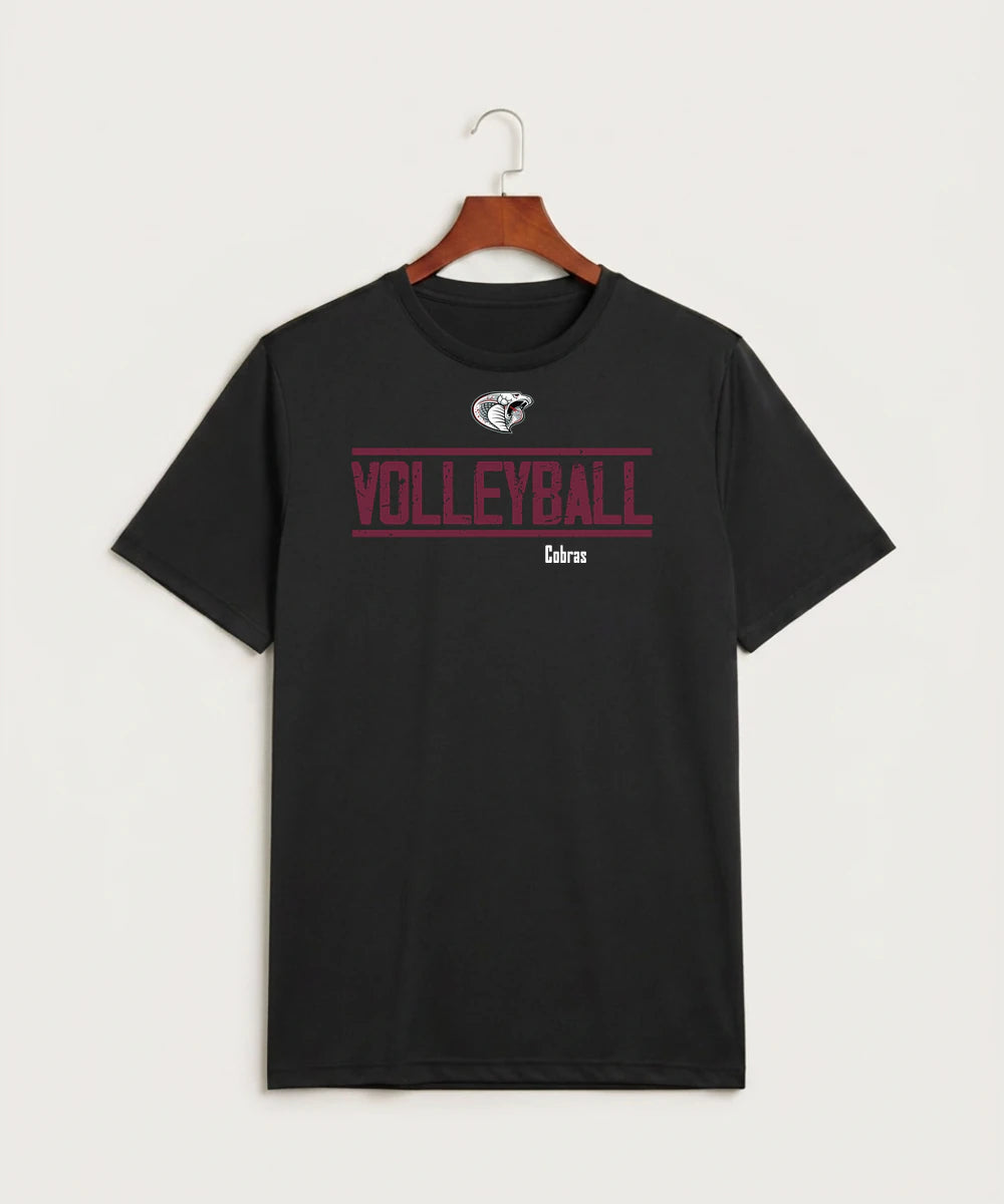 Triton High School Volleyball (Girls) - Black Sport-Tek PosiCharge Competitor Tee. ST350
