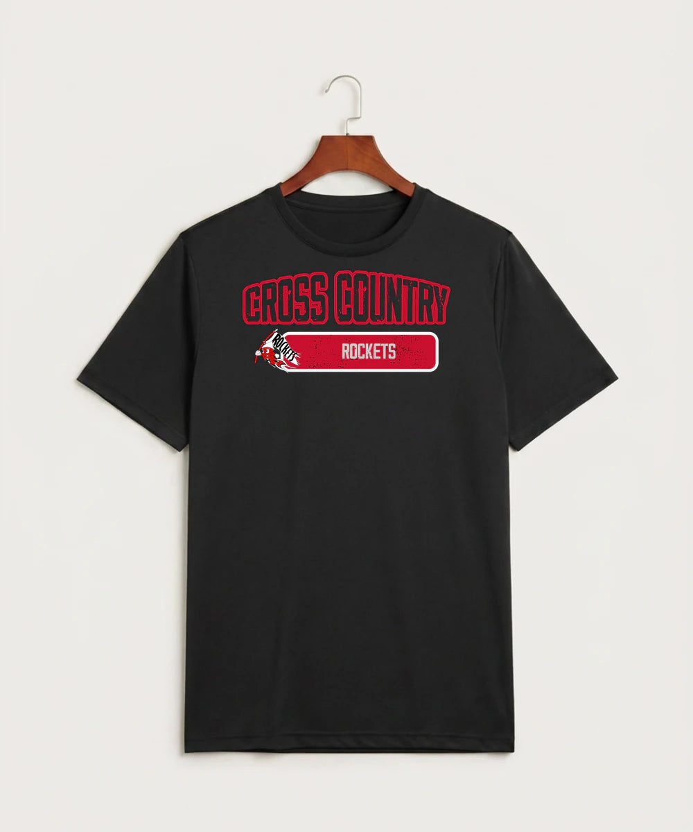 John Marshall High School Cross Country (Coed) - Black Sport-Tek PosiCharge Competitor Tee. ST350