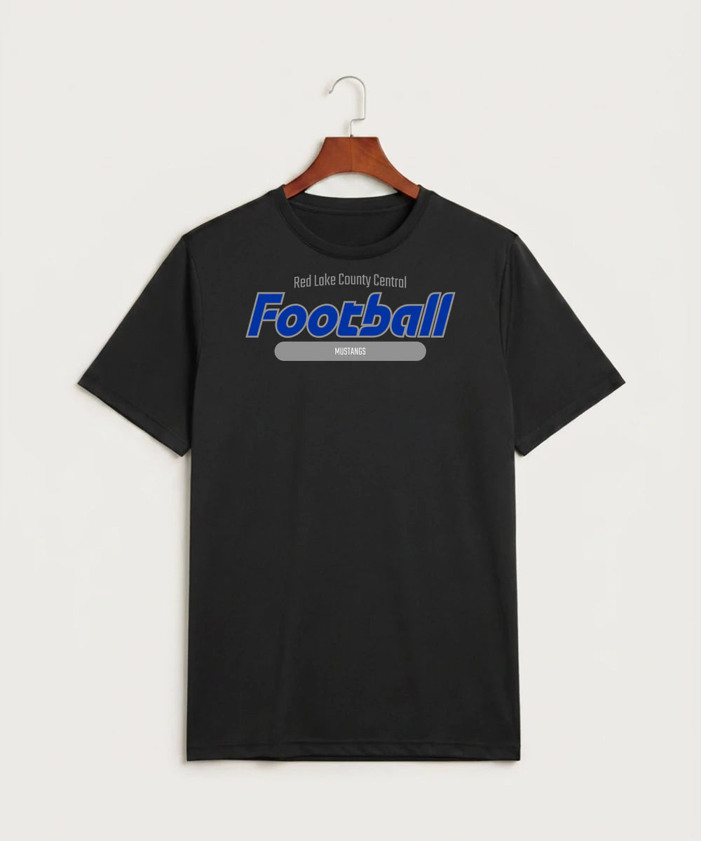Red Lake County Central Football (Boys) - Black Sport-Tek PosiCharge Competitor Tee. ST350