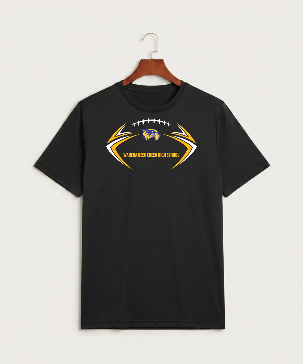 Wadena Deer Creek High School Football (Boys) - Black Sport-Tek PosiCharge Competitor Tee. ST350